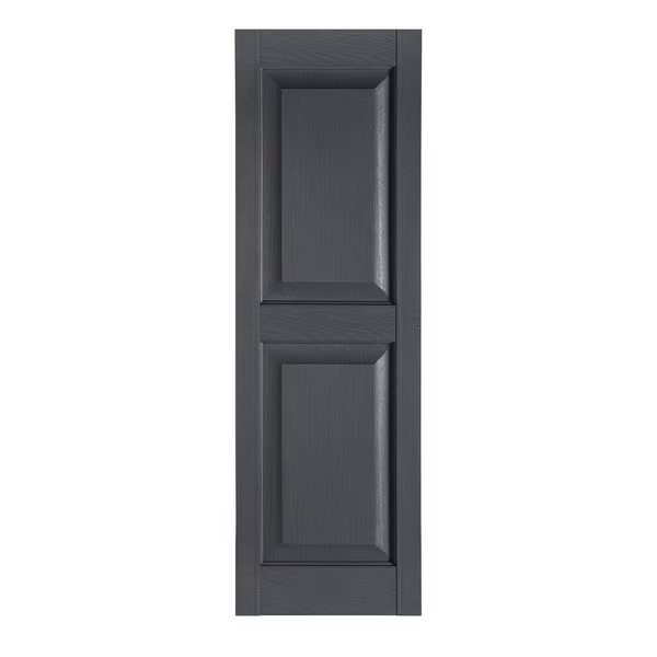 15 Inch x 63 Inch Raised Panel Exterior Vinyl Shutter, PR, Perfect Shutters, Mfr#: RP-15-63-07